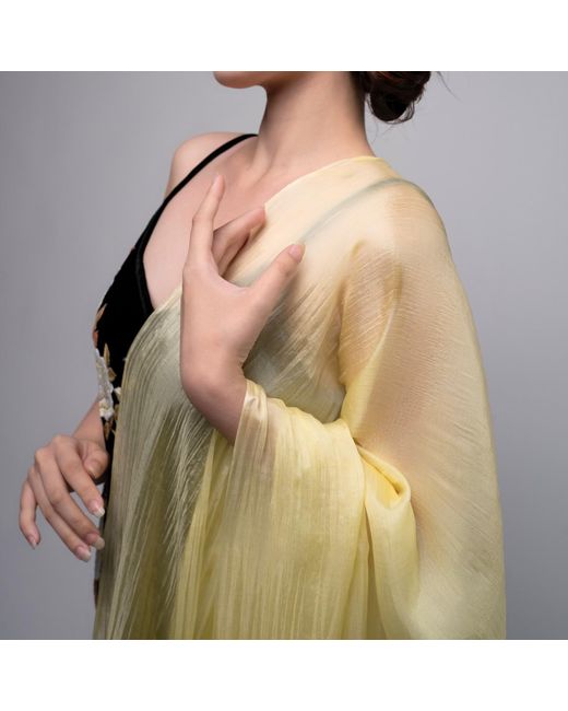 Silk and Bears Natural Golden Sunlight Handwoven Silk Scarf – Mulberry Silk