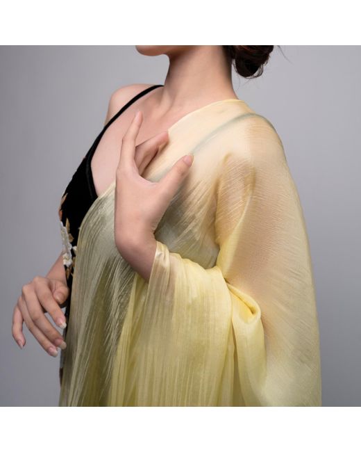 Silk and Bears Natural Golden Sunlight Handwoven Silk Scarf – Mulberry Silk