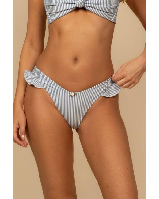 Montce Blue Classic Stripe Kelly Bikini Bottom