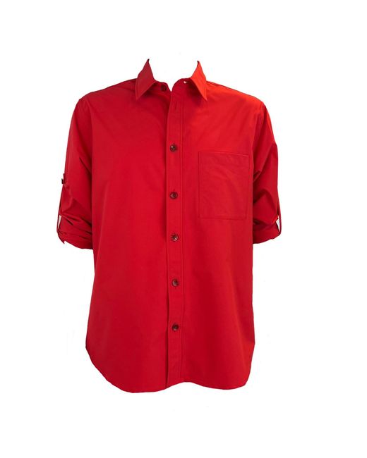 SNIDER Red Salsa Long Sleeve Shirt for men