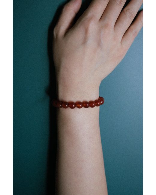 seree Red Manifest Collection Confidence Crystal Beaded Bracelet