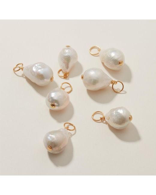 Muru White Freshwater Pearl Drop Earrings