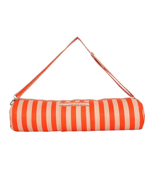 Conscious Yoga Collective Green The Striped Cotton Yoga Bag