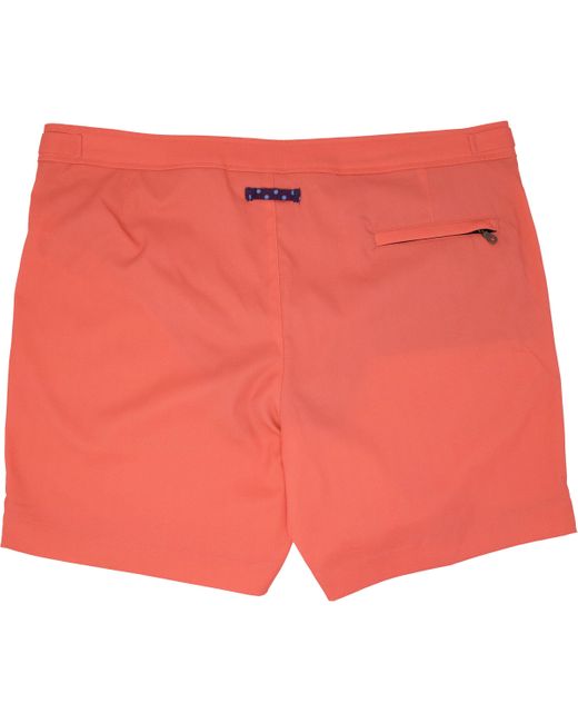 Lords of Harlech Red Pool Oxford Swim Short for men