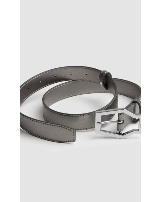 PREVU Gray Karel Belt Midi