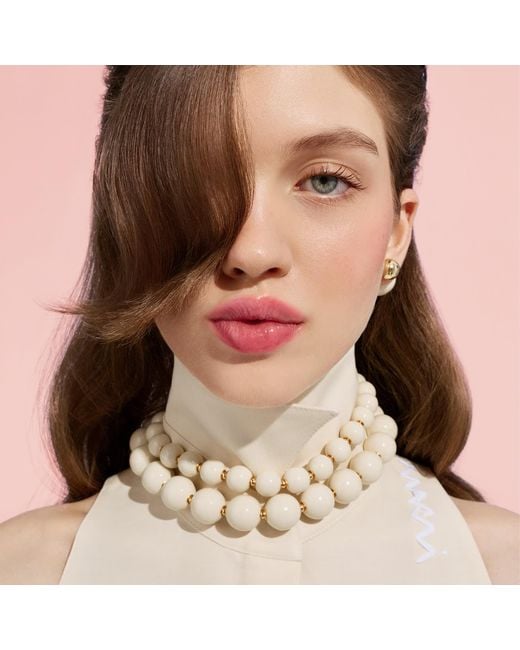 Saule Label Metallic Siena Duo Necklaces
