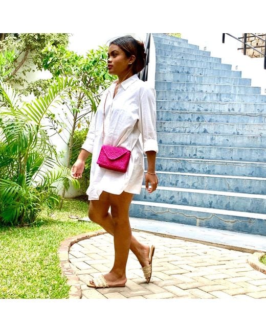 Zanatany Concepts Pink Micky Crossbody Bag