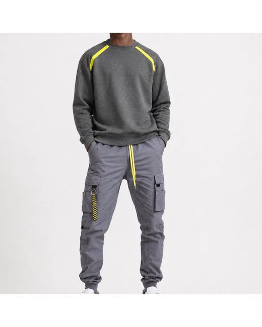 Chuks Collins Gray Crotona Cargo Pants – Accent for men