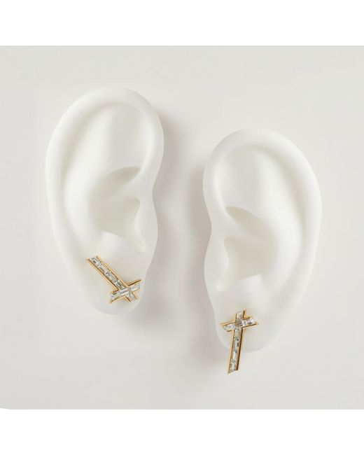 Kasun Metallic Lucky Star Earrings