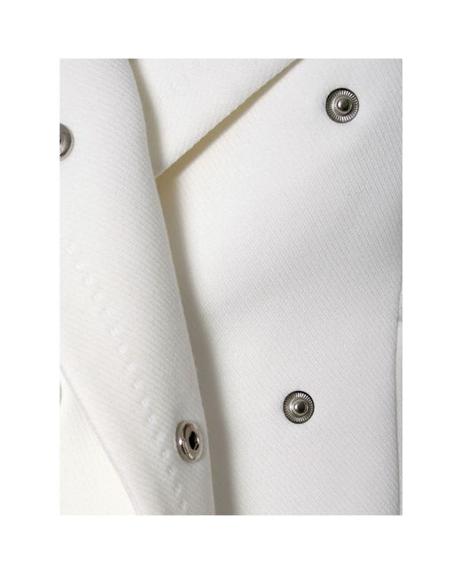 AGGI by HALEWSKI White Tilda Off Long Coat