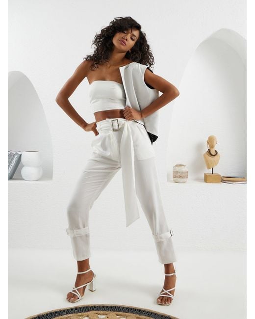 Lumina Eligma White Matador Pants
