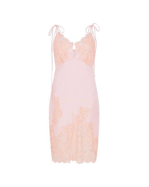 Lisa The Label Pink Le Jardin Papillon Slip Dress