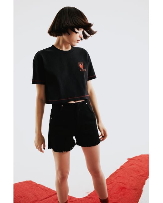 Pcfg Black Crop Tee