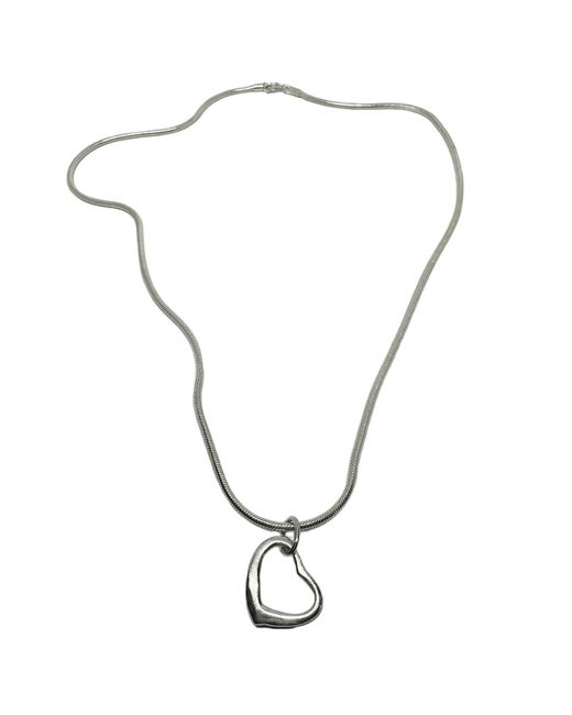 Tg-Jewellery by Tamara Gervasio Metallic Sterling Heart Snake Chain Necklace
