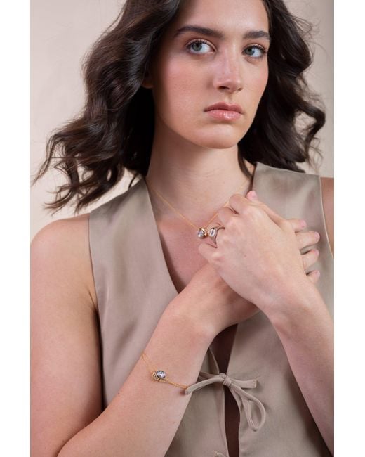 Zynnia Collective Metallic Yin-Yang Bracelet