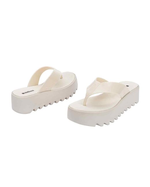 Melissa White Neutrals Thong Platform