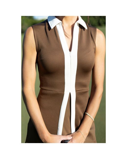 Veeva Brown Birdie Dress
