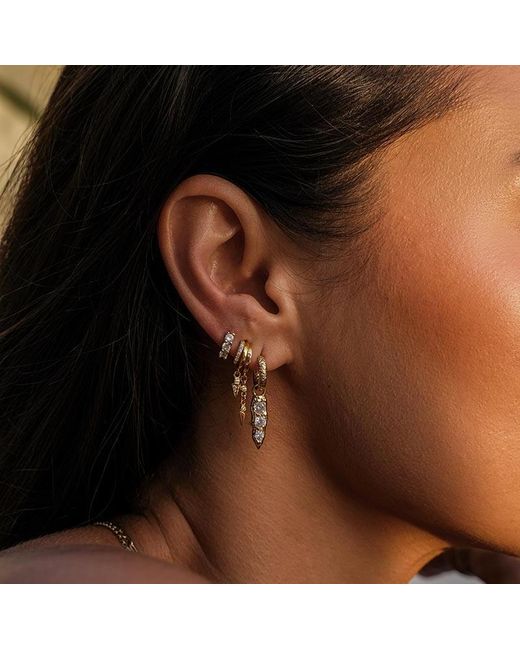 Aaria London Metallic Iris Molten Spike Earring Charm
