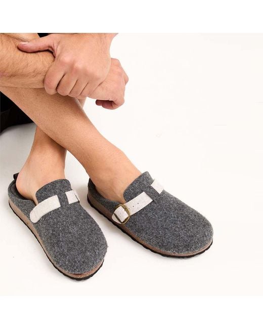 Pretty You London Black Mister You Jordan Mule Slippers for men