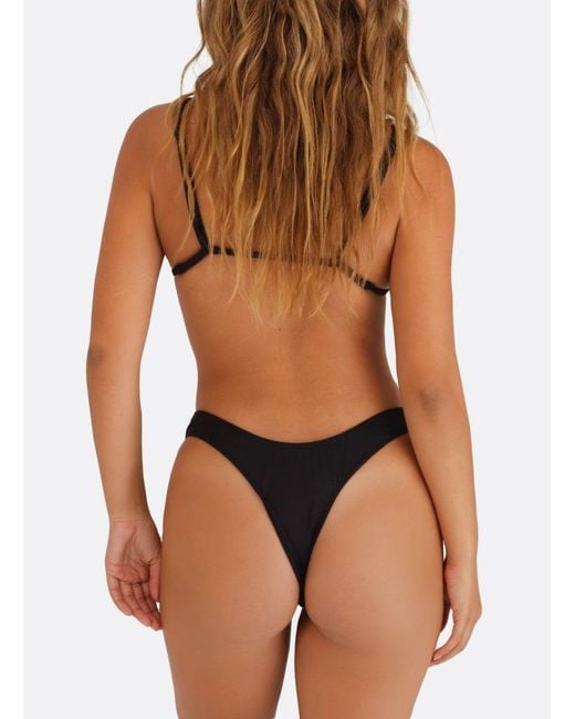 Minimale Animale Black Wall Street Brief Bikini Bottom