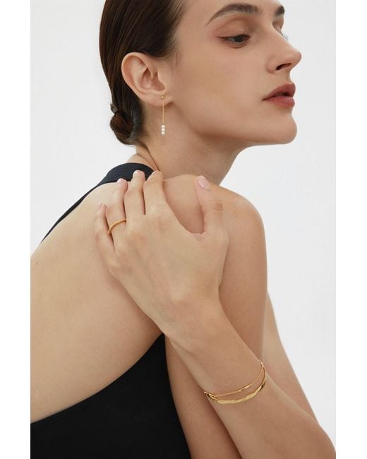 Vanhi Metallic Bamboo Chain Bracelet