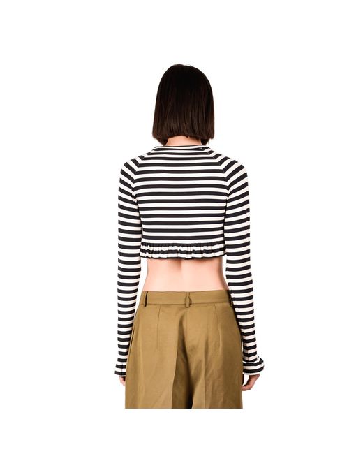 Ioana Ciolacu Black Clipper Crop Top