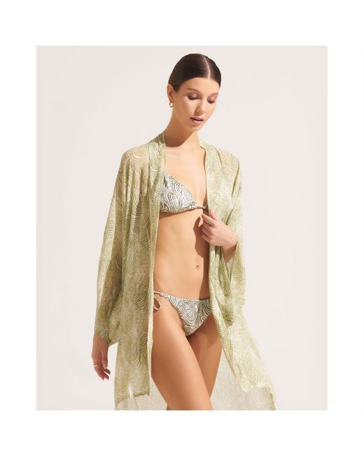 Morrato Bali Gray Claudia Bikini Bottom Topographical