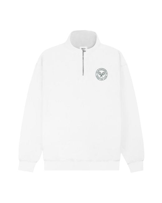 VLD White Runyon Sporting Club Quarter-Zip