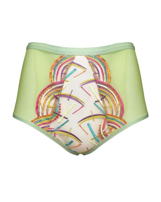 Somewhere Never Green Disco Deco High Waisted Knicker