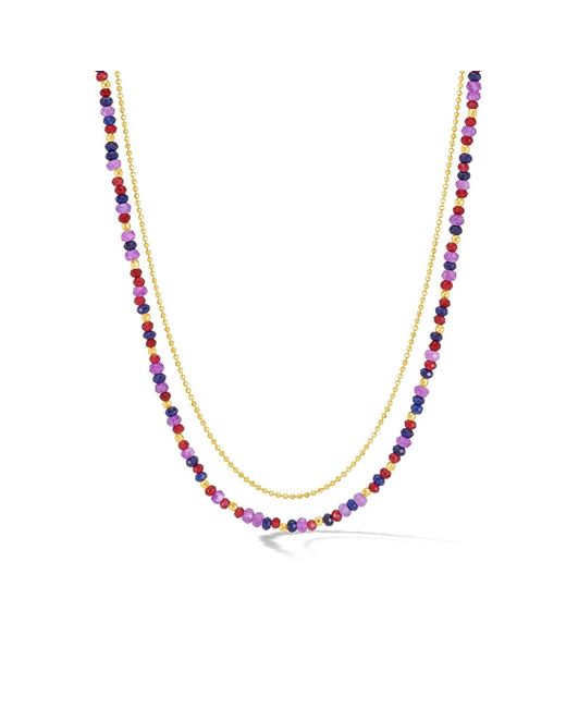 Dower & Hall Metallic Cassis Orissa Necklace