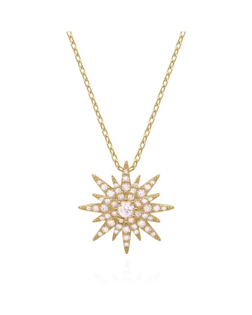 Luna Charles Metallic Estella Starburst Necklace