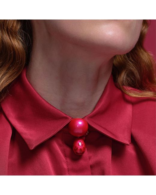 Saule Label Pink Calista Brooch