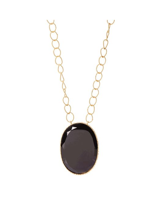 Christina Greene Metallic Pendant Necklace
