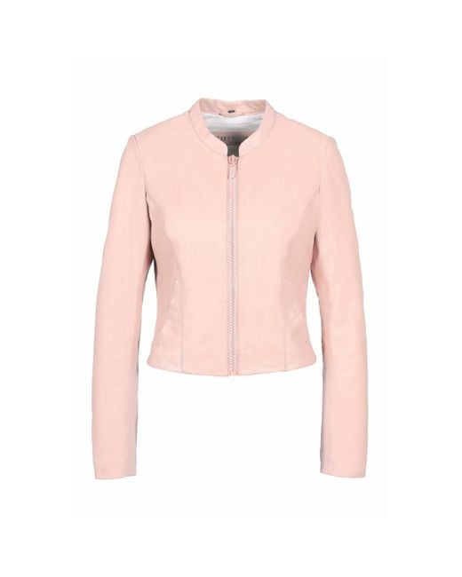 Freaky Nation Pink Leather Jacket Sparkling Future