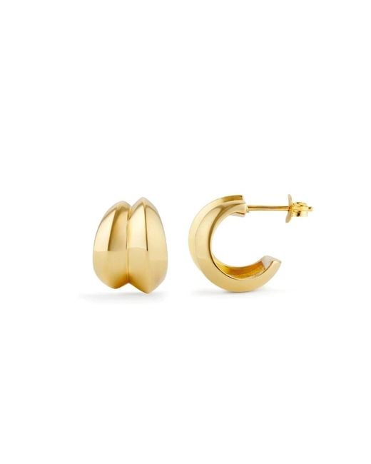 Dinny Hall Metallic Iceni Medium Double Hoops