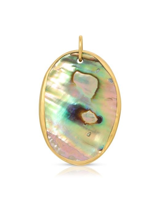 Maya Brenner Metallic Large Abalone Cabochon Charm