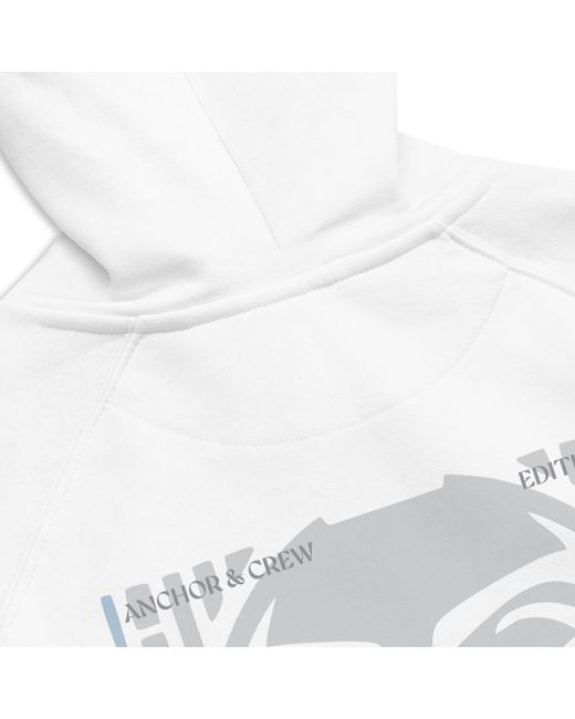 Anchor and Crew White Two Elysian Editions Organic Cotton Hoodie for men