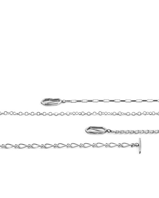 Anchor and Crew Metallic Alex Twist Chain T-Bar Bracelet