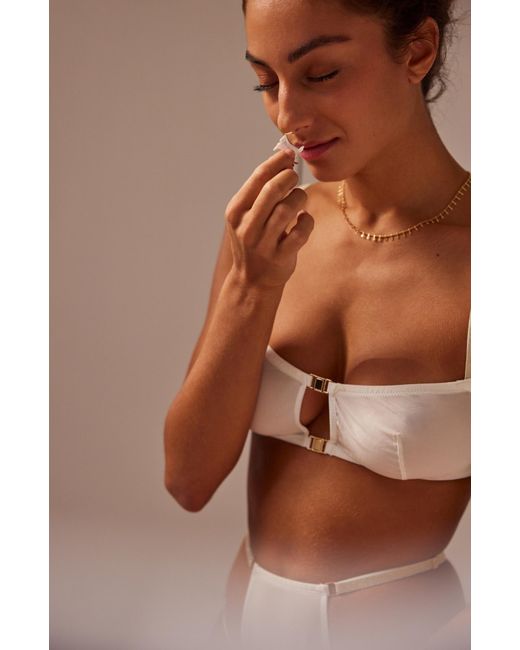 SAETA Paris White Neutrals Silk Wireless Bra