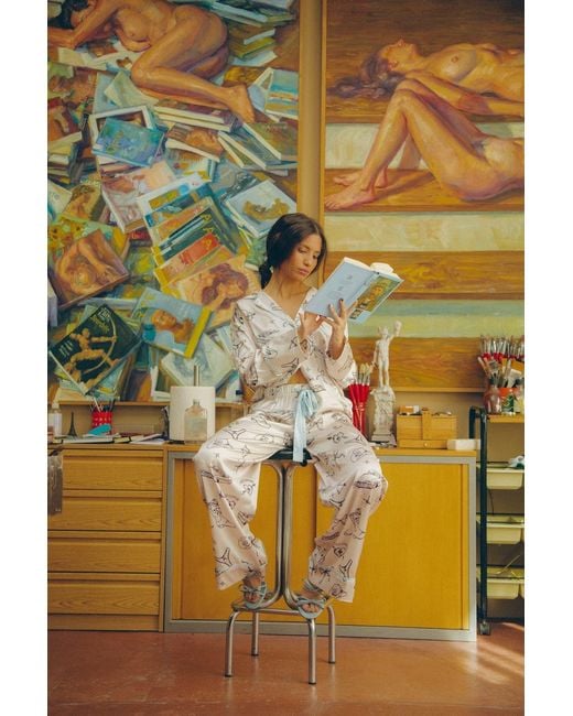 Wild Lovers White Tia Pjyama Trousers