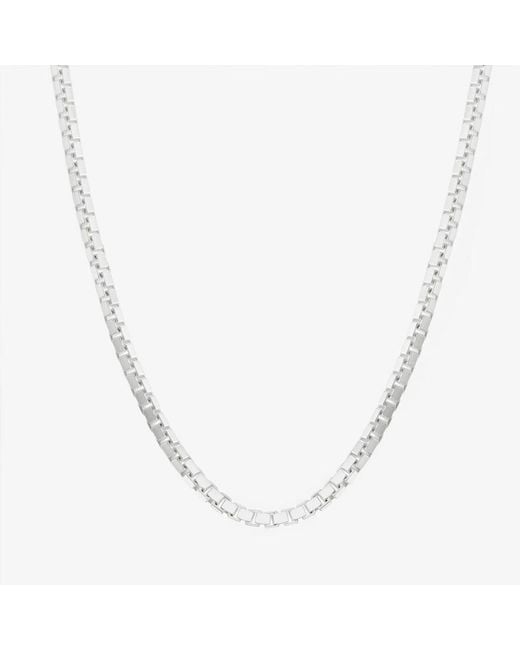 7879 Metallic Boxed Chain Necklace