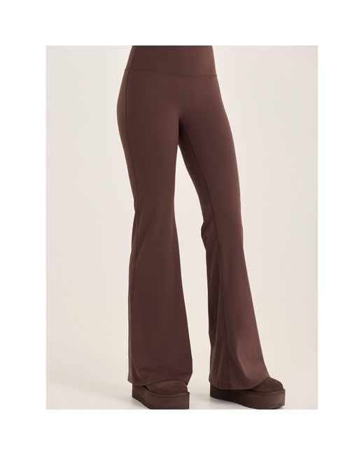 Loom Archives Brown Day Flow High Waisted Flared Legging