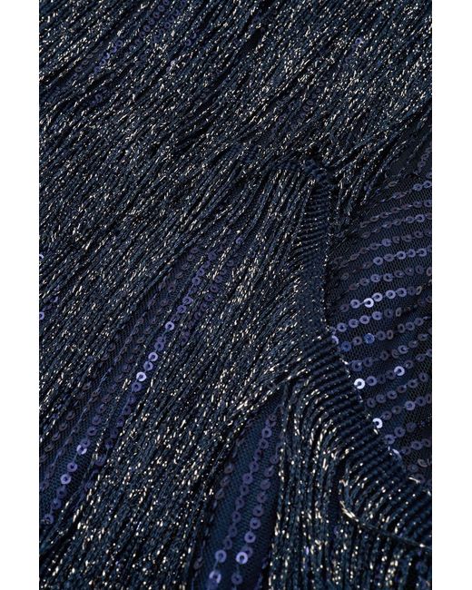 Pretty Eccentric Blue Hundred Watt Tassel Dress