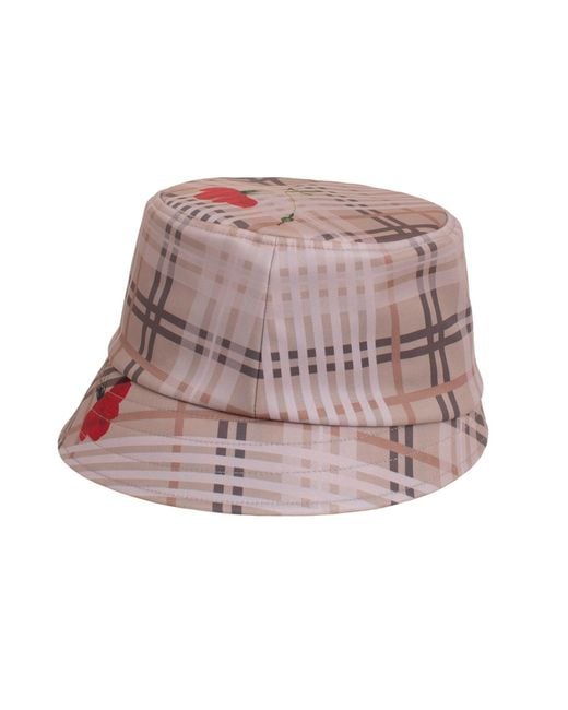 RainSisters Brown Neutrals Elegant Bucket Hat: Royal Blush