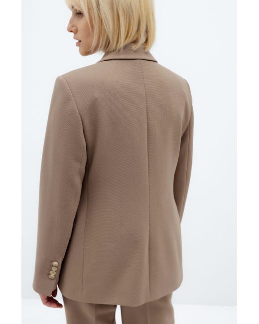 InAvati Brown Single-Breasted Mocha Jacket
