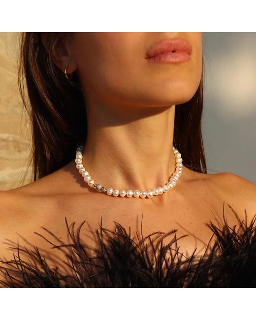 Mineralgems•Studio White Classic Pearl Neacklace