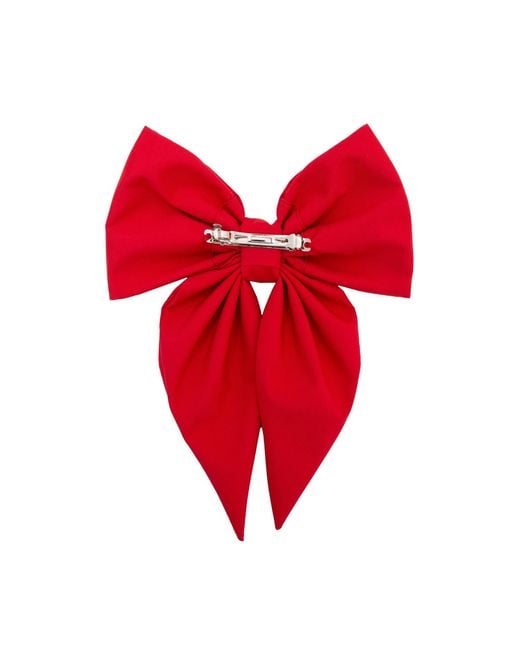 RainSisters Red Hair Bow Clip: Poppy