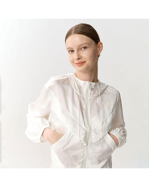 Silkinc White Super-Light Silk Jacket