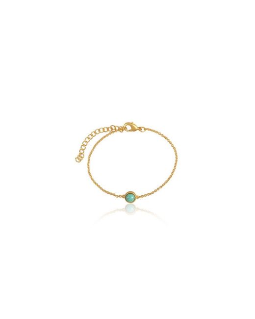 Christina Greene Metallic Dainty Pendant Bracelet