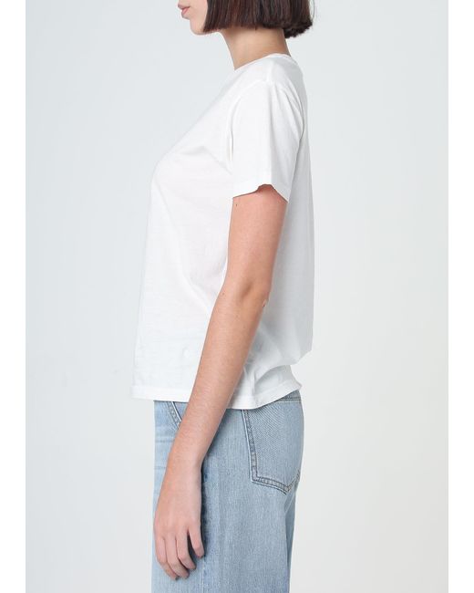 NOEND White Supima Cotton Crew Neck Tee